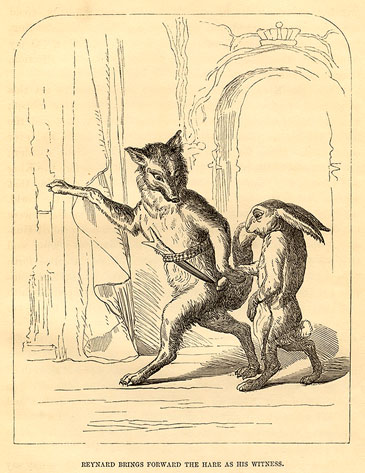 Ploucquet Reynard brings the hare as a witness